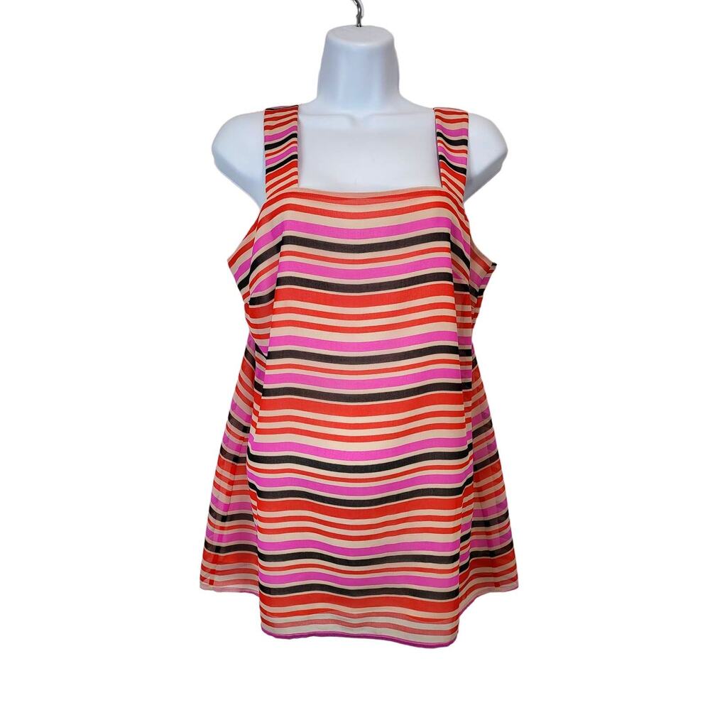 Cabi Size Small London Calling Striped Banded Tank Top Cami #406 - Picture 2 of 9